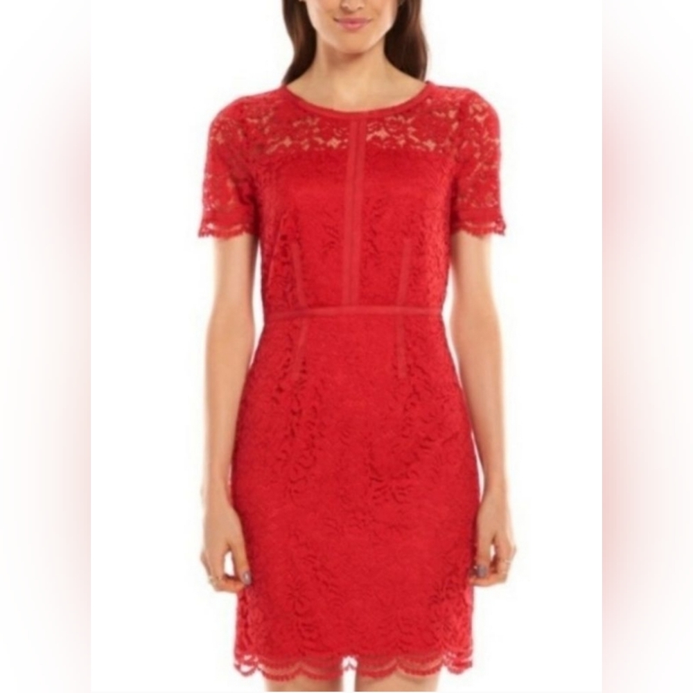 Elle Lady in Lace Red Dress size 2